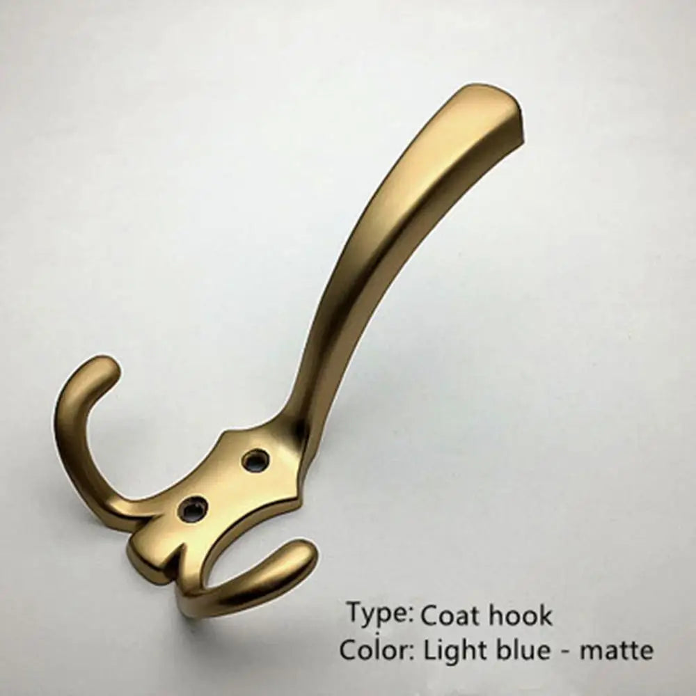 Green bronze black and white blue gold silver modern American wardrobe door hanging hook coat hat wall hook