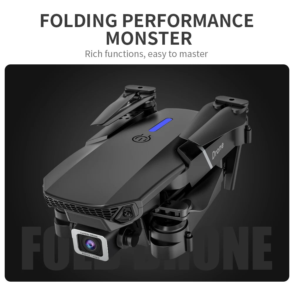Hot Hotsale E88 Drone 4k Profesional HD Dual camera Dron WiFi 1080p Real-time Transmission FPV Drones Collapsible Quadcopter Toy