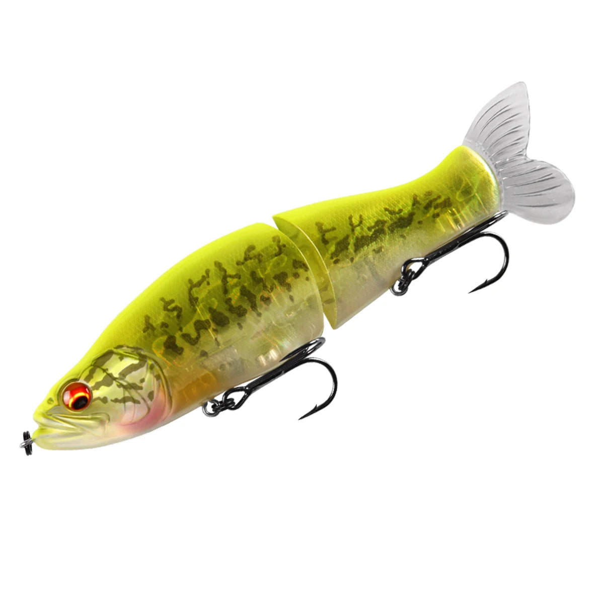 BEARKING Top Fishing Lures 135mm 1oz Jointed minnow Wobblers ABS Body with Soft Tail SwimBaits soft lure for pike and bass