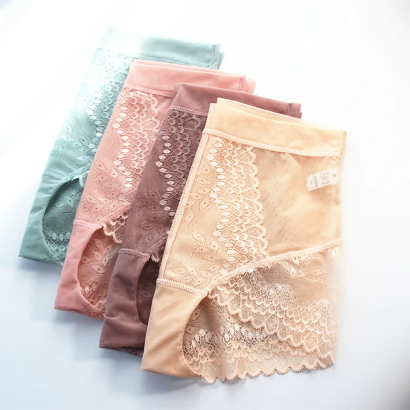 Women's Shorts Sexy Panties Intimate High-Rise Briefs Lace Japanese Underwear Female Lingerie Underwear Transparent Exciting