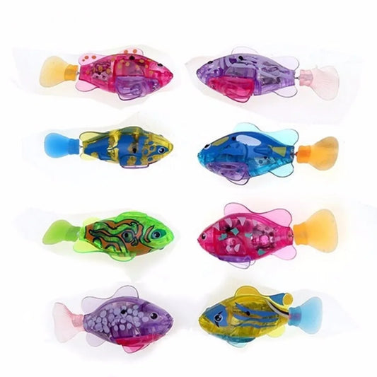 2025 Electronic Fish  Activated Battery Powered  Toy Children Pet Holiday Gift Can Swims es  Pets 5pcs randomly