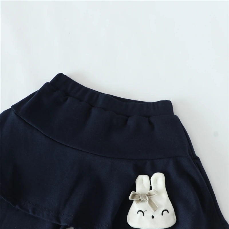 New Cotton Baby Girls Leggings Lace Princess Skirt-pants Spring Autumn Children Slim Skirt Trousers for 2-7 Years Kids Clothes