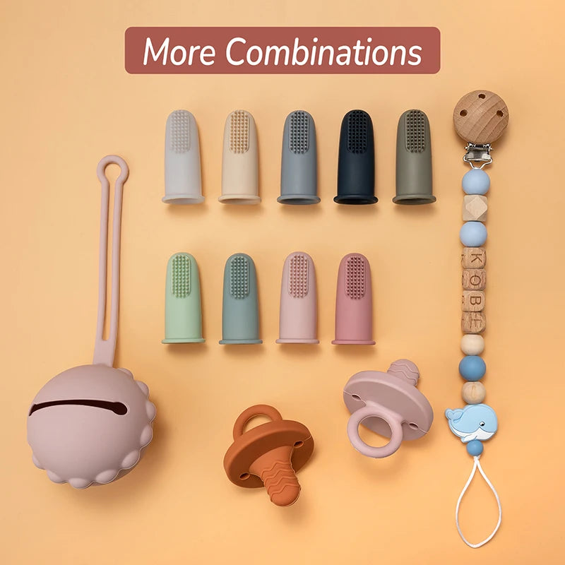 3pcs Baby Soft Finger Toothbrush Silicone Infant Tooth Teeth Clean Brush Soft Silicone Bebes Oral Health Care