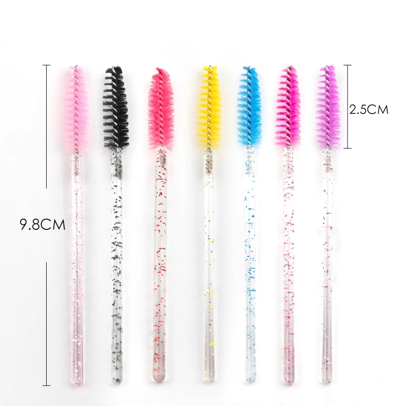500pcs Eyelash Brushes Spoolies Micro Lash Mascara Wands Combs Wholesale Makeup brush wholesale For Eyelash Extension Makeup