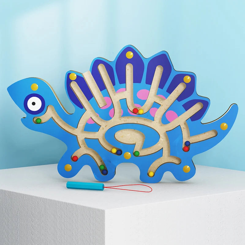 Baby Montessori Toys For Kids 2 to 4 Years Old Learning Educational Toys Children Magnetic Maze Busy Board Wooden Puzzle Game