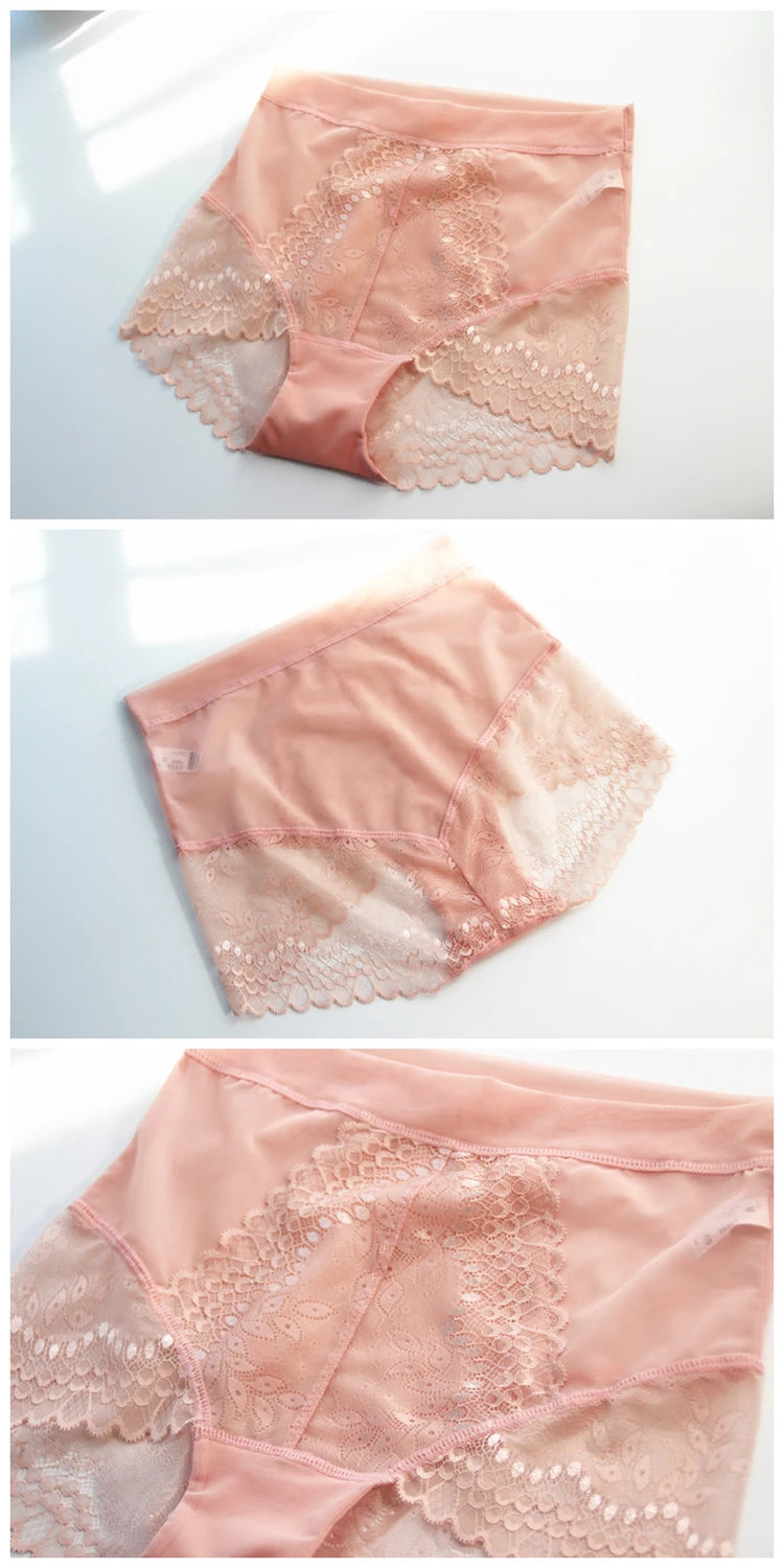 Women's Shorts Sexy Panties Intimate High-Rise Briefs Lace Japanese Underwear Female Lingerie Underwear Transparent Exciting