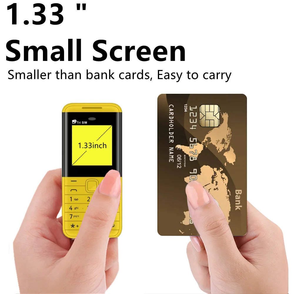 SERVO BM5310 Mini Mobile Phone 3 SIM Standby Speed Dial Call Recorder Magic Voice Bluetooth Dialer FM 2G Super Small Cellphones
