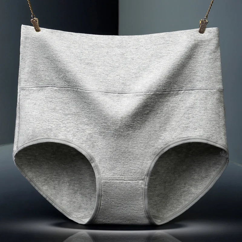 Cotton Women's Panties Elastic Soft Large Size XXXL Embossed ROSE Ladies Underwear Breathable Sexy High Waist Briefs