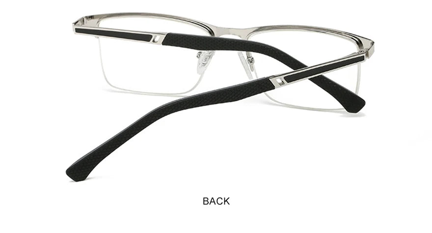 CLLOIO New Progressive Multifocus Reading Glasses Men Business Anti Blue Light Presbyopic Glasses Spring Hinge Diopters Eyewear