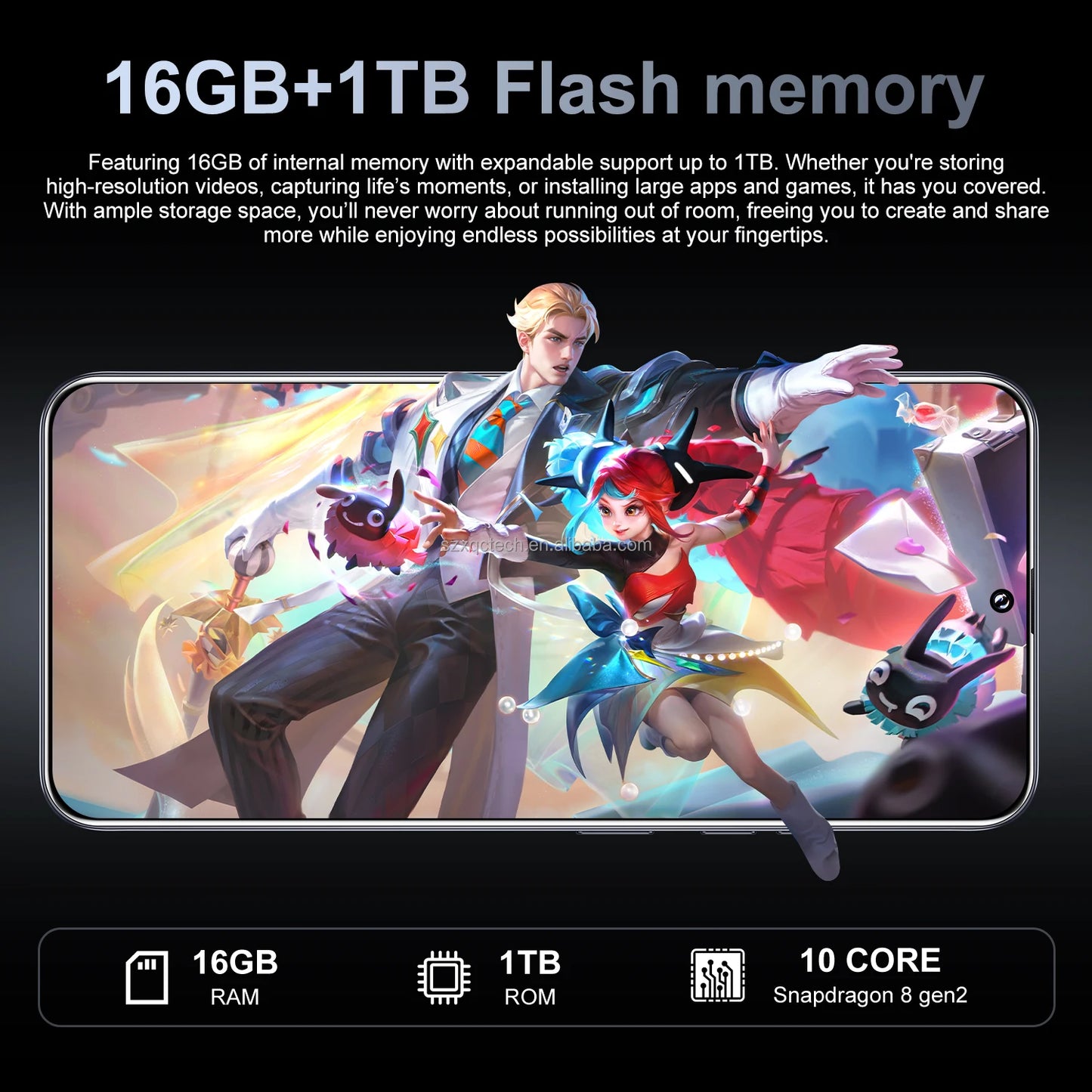 Wholesale M15 Pro 5G Smart Phone Unlocked Android 14 with Face Recognition 4G/5G 16GB+1TB Mobile Phones Cellphone