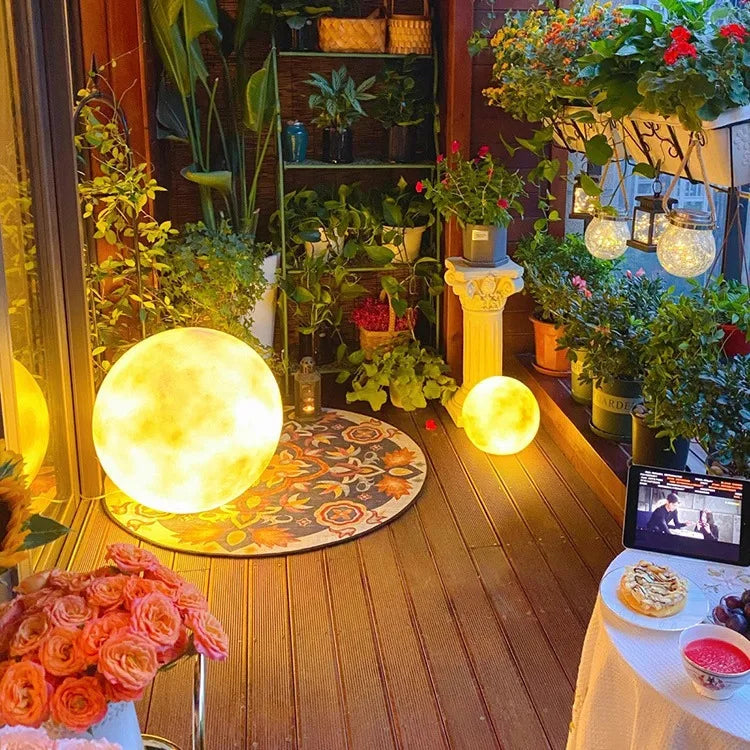 Atmosphere Moon Floor Lamp Designer for Living Room Balcony Bedroom & Bedside Use-Warm Romantic Table Lamp