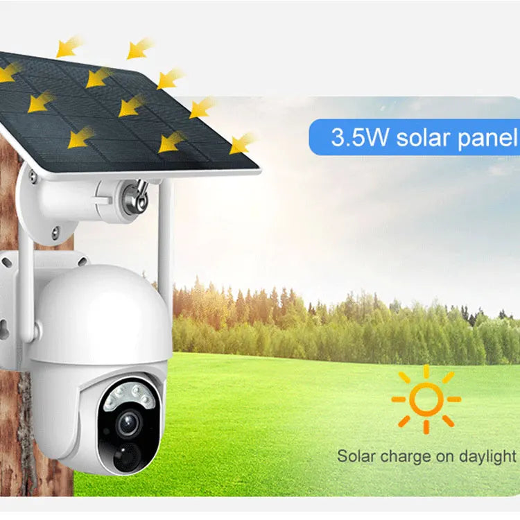 S40 Outdoor Battery PTZ WiFi LTE 4G Wireless IP Solar Panel Security Camera