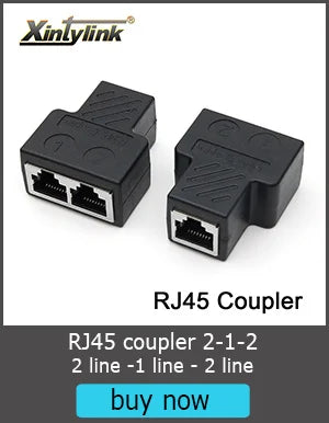 xintylink CAT7 rj45 connector 50U CAT6A ends ethernet cable plug network 10G SFTP FTP shielded lan jack pass through 1.5MM hole