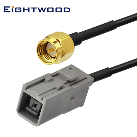 Eightwood Car Navigation Boxes Adapter SMA Male to HRS GT5-1S Grey Pigtail Cable RG174 Custom for Sony GPS Navigation System