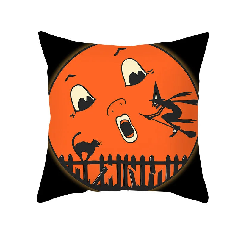New Arrival Halloween Digital Print Cushion Cover Holiday Home Decoration Pillow Nordic Style Pillow Cover
