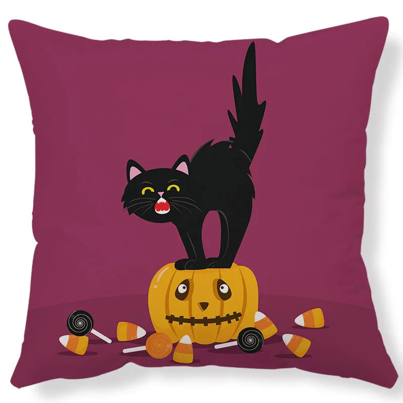 New Arrival Halloween Digital Print Cushion Cover Holiday Home Decoration Pillow Nordic Style Pillow Cover