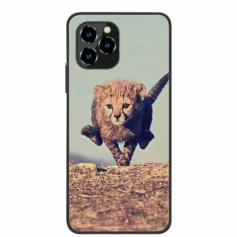 For Oukitel C21 Pro Case Luxury Silicone TPU Soft Cover Phone Case For C 21 pro coque Shockproof Protector Cartoon Capa Funda
