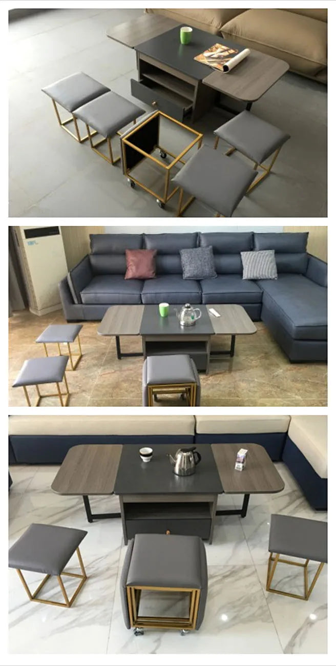 Folding table and table,Table pliable,Складной стол,multi-functional storage tea table with stools