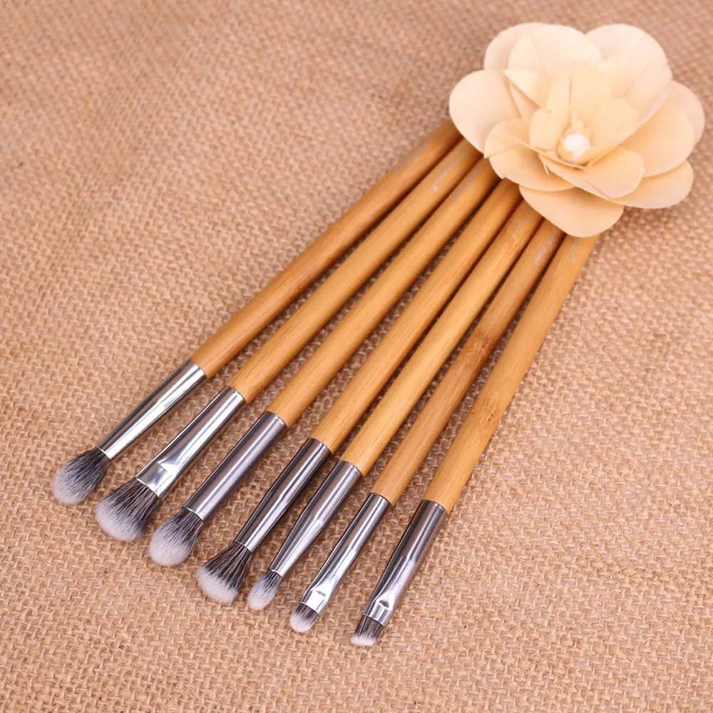 Vela.Yue Premium Makeup Brush Set 7pcs Eyes Shadow Smudge Blending Contour Eyeliner Eyebrow Makeup Applicator Tools Kit
