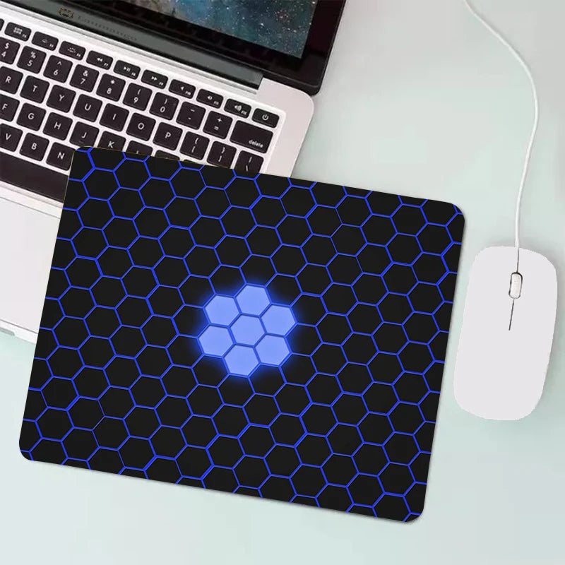 Anime Hexagonal Honeycomb Mouse Pad Gaming Accessories Gabinete PC Gamer Computer Keyboard Desk Mat Rubber Laptop Small Mousepad