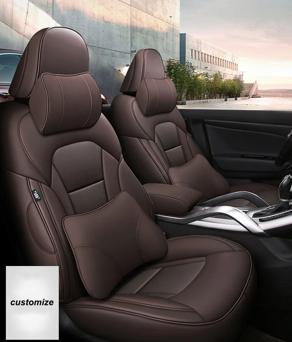 Genuine Leather Custom Auto Car Seat Cover For Mazda 3 BK BL 2010 2006 2015 6 GH GG 2009 CX-5 CX-7 CX3 Interior Accessories