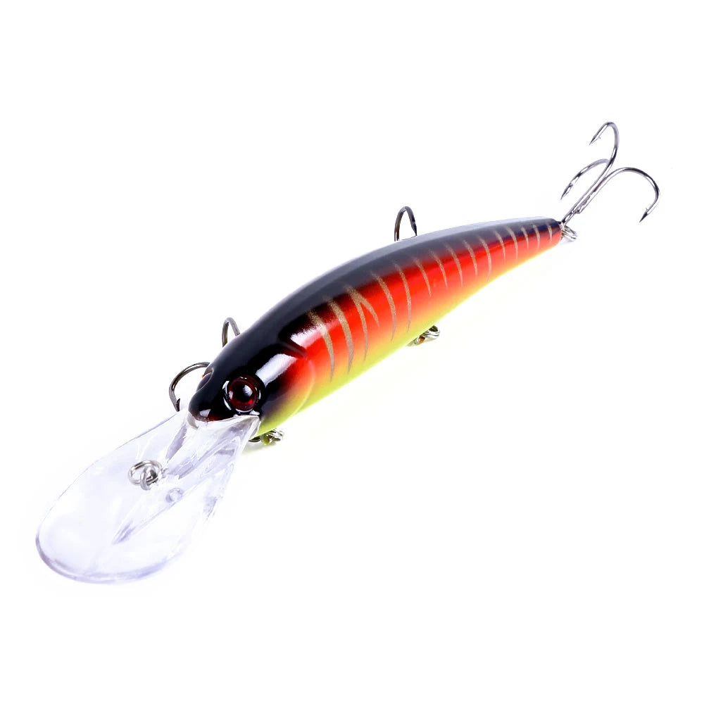1pcs 16cm 20g Deep Diving Large Minnow Wobbler Lure Artificial Hard Bait Crankbait Bass Pike Perch Walleye Fishing Tackle