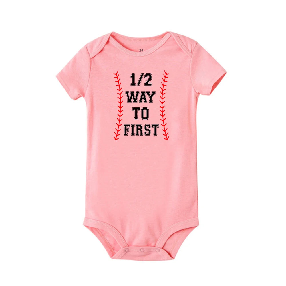 One half birthday rompers Half brithday shirt 1/2 Half Birthday one-piece Boy half birthday outfits Gender Neutral Baby Gift