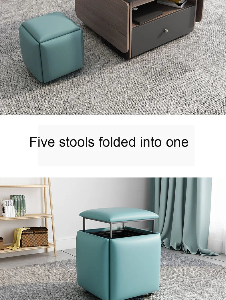 Folding table and table,Table pliable,Складной стол,multi-functional storage tea table with stools
