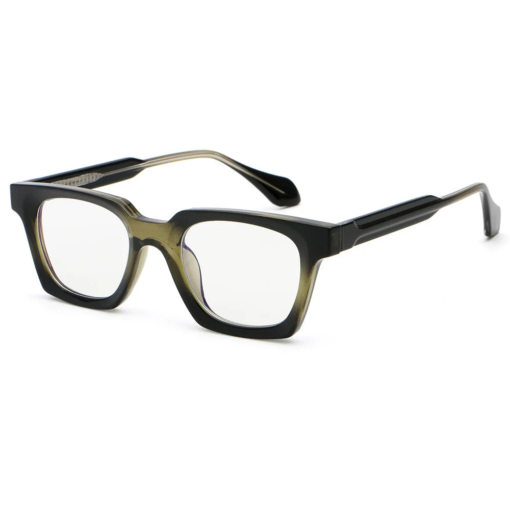 Superhot Eyewear 71114 Fashion 2024 Square Thick Geek-Chic Reinforced Wire-Core Temples Blue Light Blocking Glasses