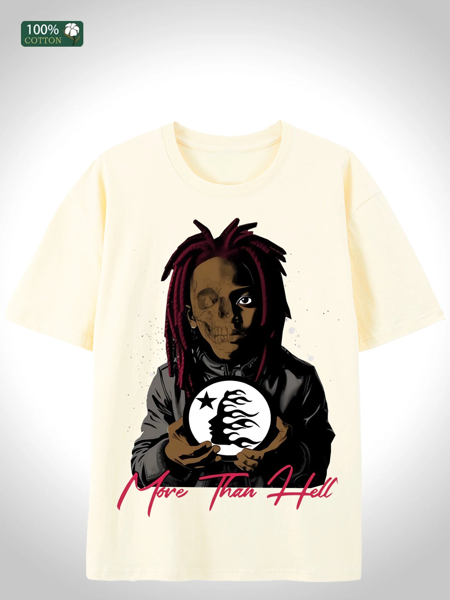 Big Cotton Streetwear Tee Men 5 Colors Loose Fit Round Neck Gilbert Warehouse