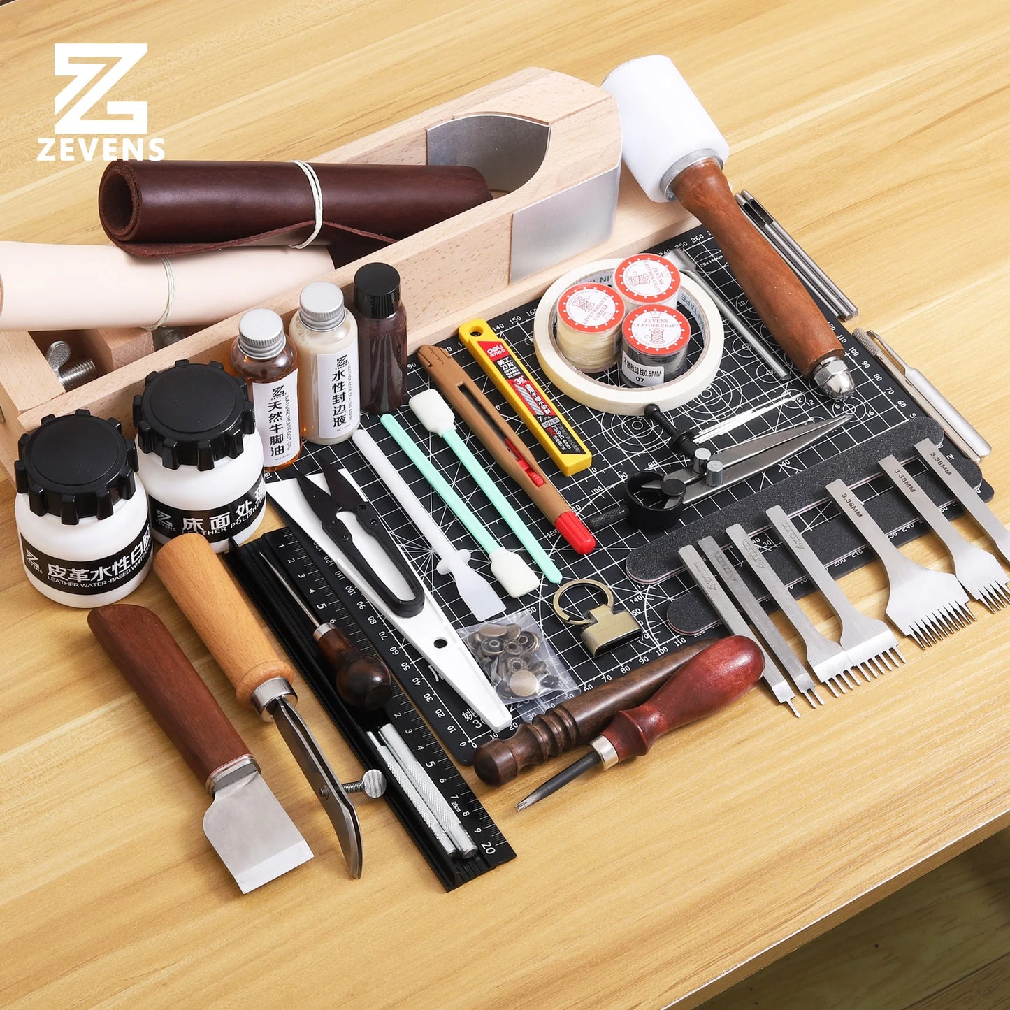 Handbags Wallet DIY Handmade Leather Working Tools Set Leather Tool Kits Professional Leather Tools Craft Set