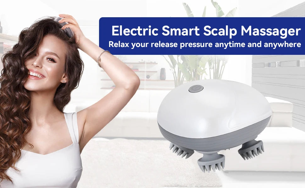 Electric Cat Massager Body Massager Health Care Relax Shoulder Neck Deep Tissue Head Scalp Massage Kneading Vibrating Device