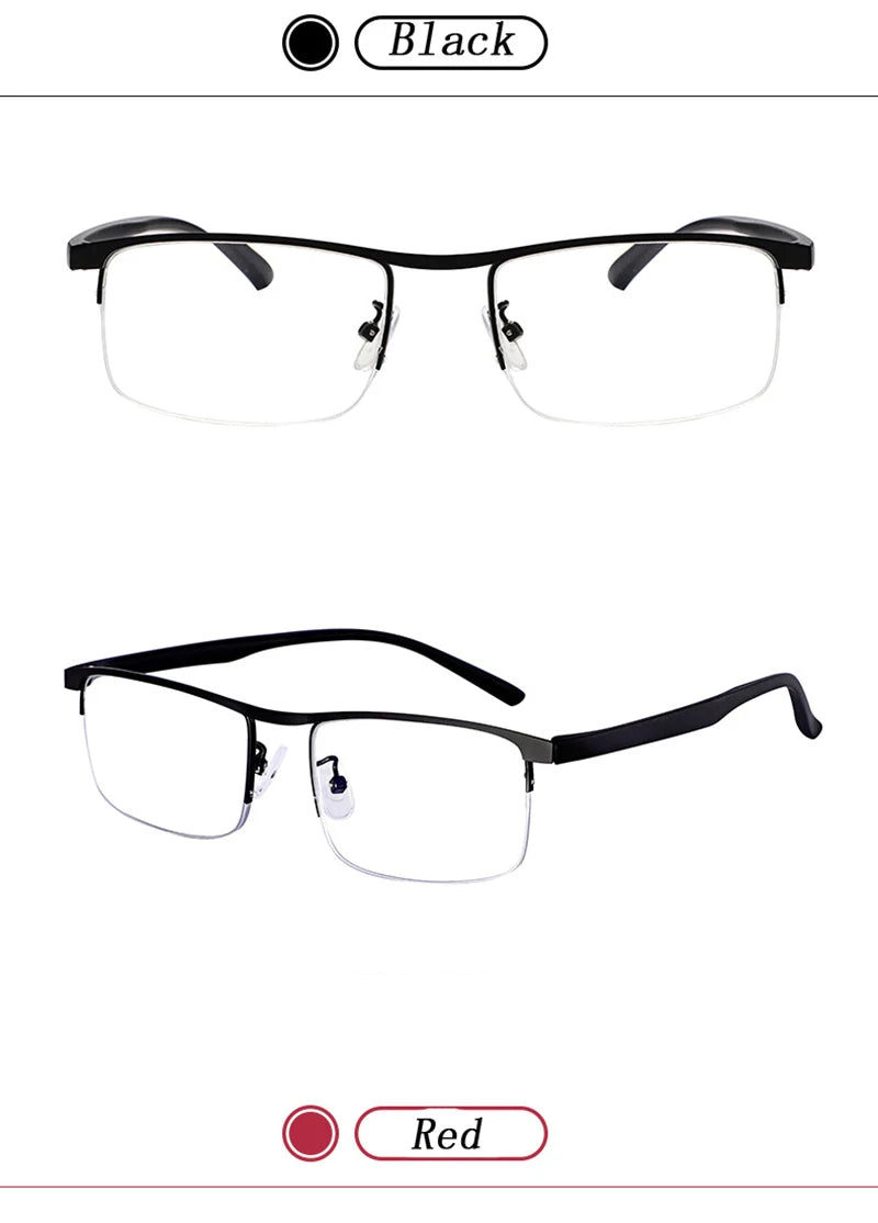 Intelligent zoom for both men and women anti-blue light reading glasses, progressive multi-focus dual use reading glasses