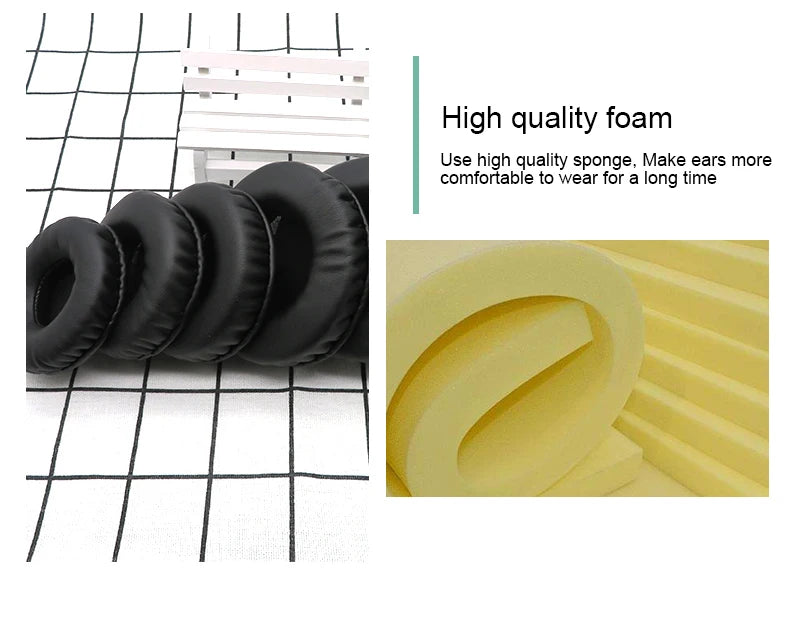 Ear Pads For Sony WH CH510 WH-CH510 Headphone Earpads Replacement Headset Ear Pad PU Leather Sponge Foam