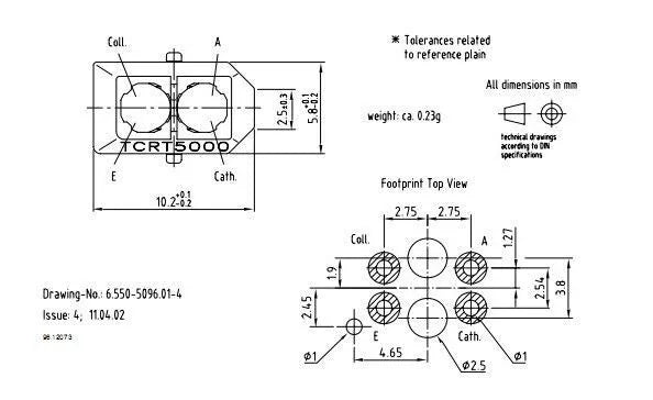 TCRT5000 IR Infrared Line Track Follower Sensor TCRT5000L Obstacle Avoidanc For Arduino AVR ARM PIC DC 5V