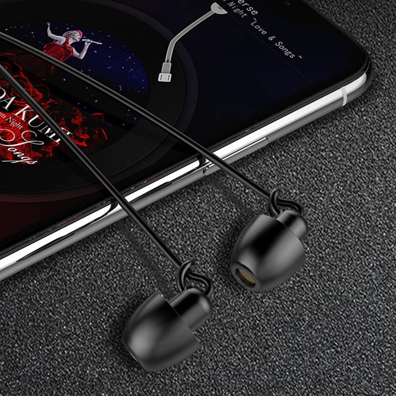 ASMR Earphone Hifi Headset Noise-Cancel Sleeping Earbud Soft Silicone Headset TPE Wire No Ear Pressure Earbuds For Xiaomi Huawei