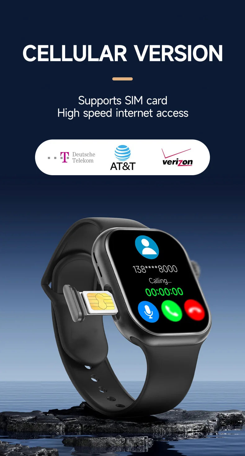 2026 Smart Watch Camera BT Call Heart Rate Fitness Tracker Waterproof iOS Android