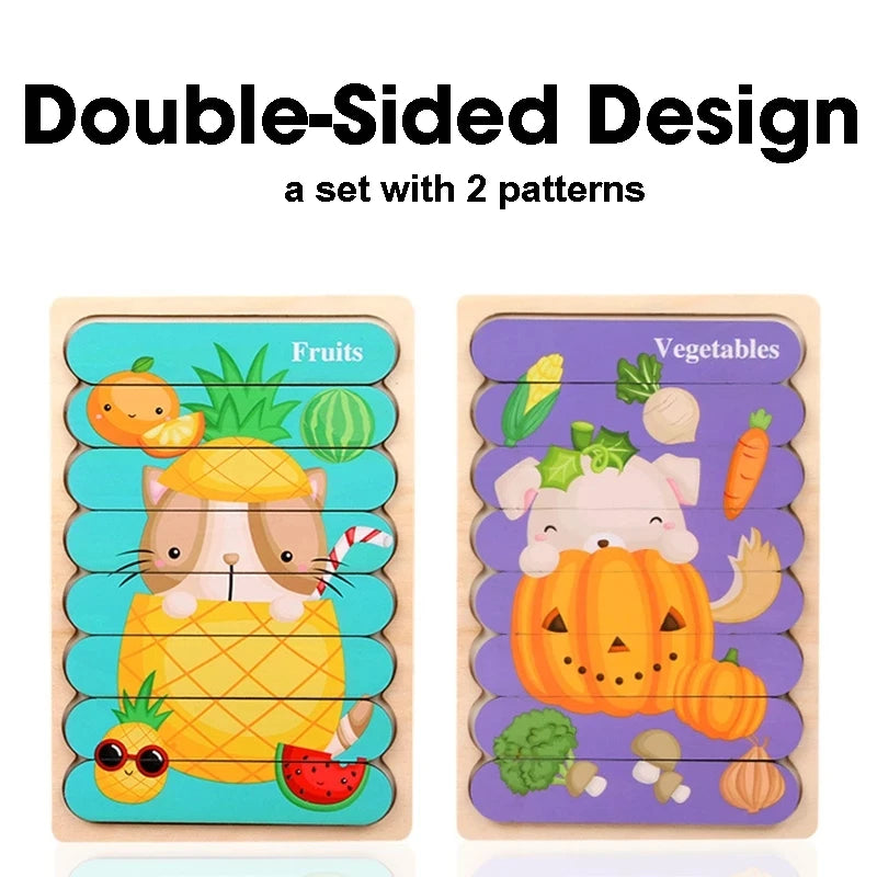 Baby Montessori Toys For Kids 2 to 4 Years Old Learning Educational Toys Children Magnetic Maze Busy Board Wooden Puzzle Game