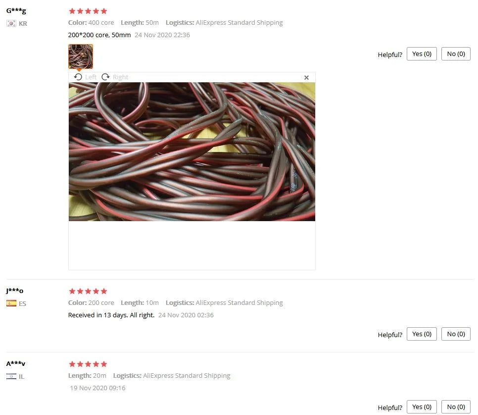 HUALIWEN DIY HIFI Audio Cable Oxygen Free Pure Copper Speaker Cable For Car Audio Home Theater Audio Wire Soft Touch Cable