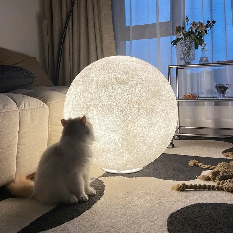 Atmosphere Moon Floor Lamp Designer for Living Room Balcony Bedroom & Bedside Use-Warm Romantic Table Lamp