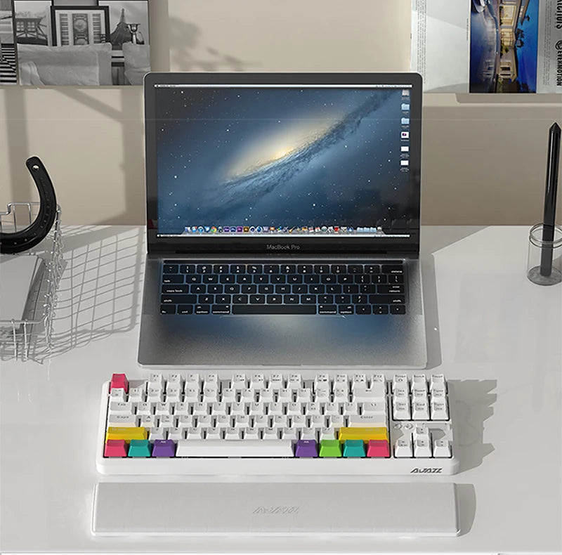 AJAZZ Wrist Rest Mechanical Keyboard 61/81/87/104 Keys Keyboard PU Wrist Pad Support Ergonomic Soft Memory Foam Hand Rest