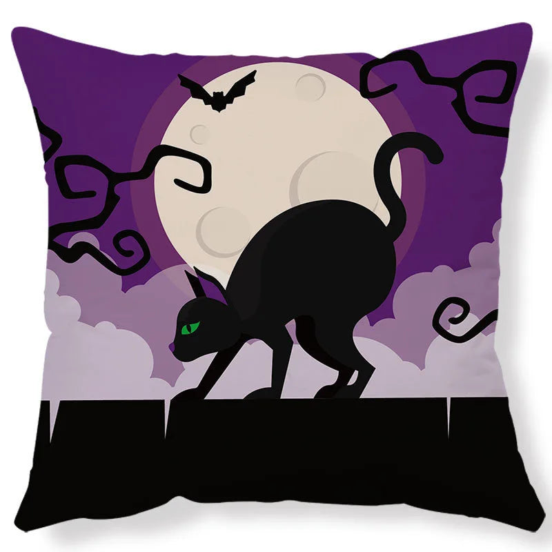 New Arrival Halloween Digital Print Cushion Cover Holiday Home Decoration Pillow Nordic Style Pillow Cover