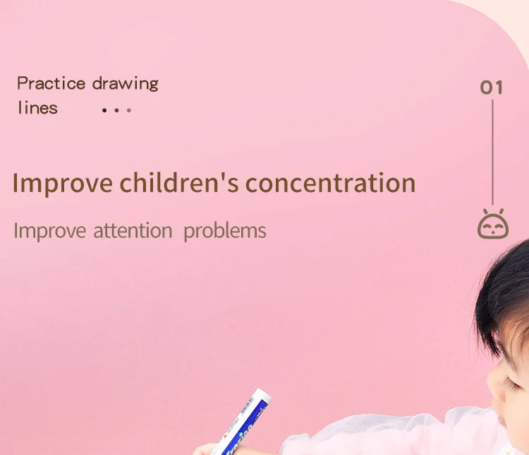 Tracing Trails Workbook for Kids Handwriting Activity Kit With Tracing Dry Erase Activity Boards and Crayon