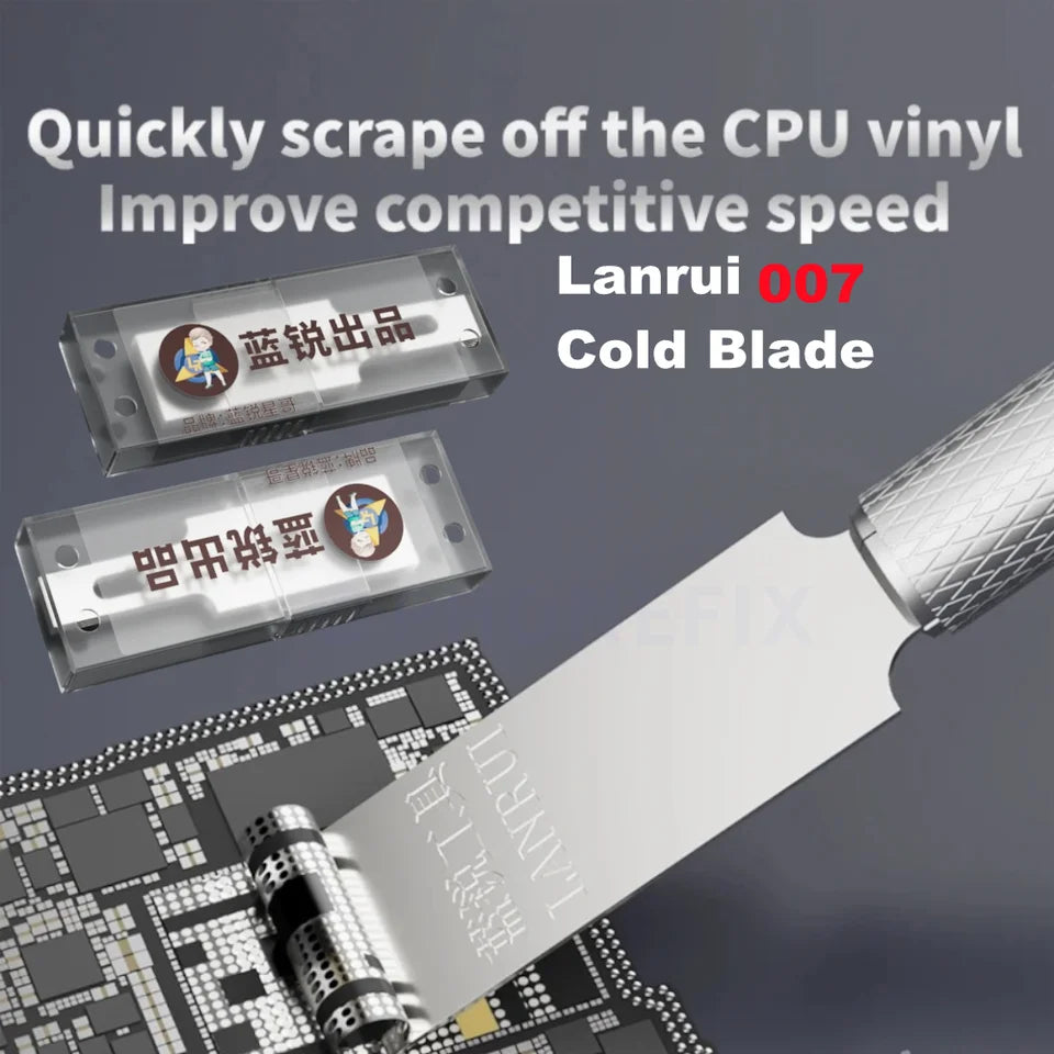 Lanrui 007 High Precision Steel Tools Cold Blade for Mobile Phone Disassembling BGA NAND Chips Lifting PCB IC Glue CPU Vinyl