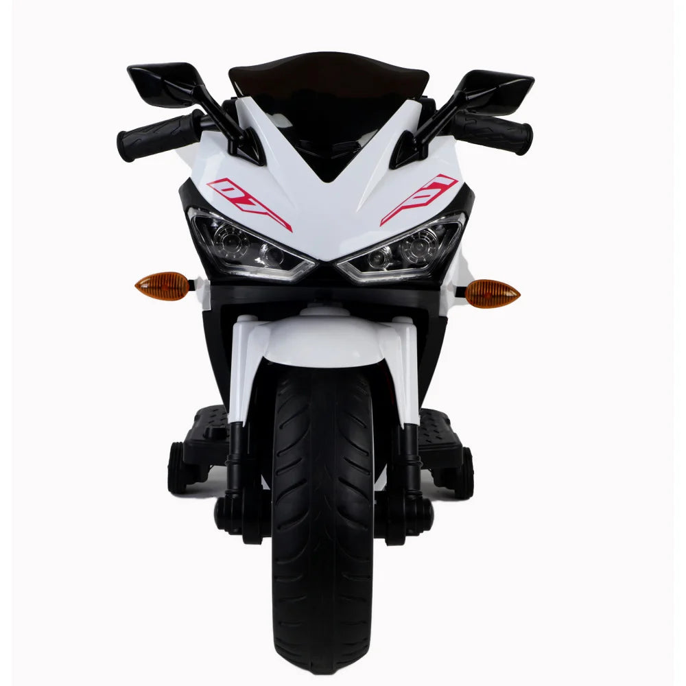 Electric Scooter 12V Kids Toys Scooter for Boys Girls with Training  Wheels/manual Throttle/ Drive by Hand/Lighting Wheels