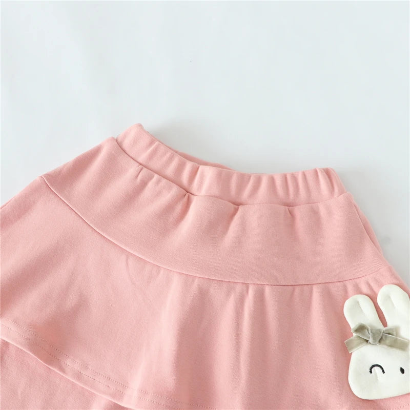 New Cotton Baby Girls Leggings Lace Princess Skirt-pants Spring Autumn Children Slim Skirt Trousers for 2-7 Years Kids Clothes