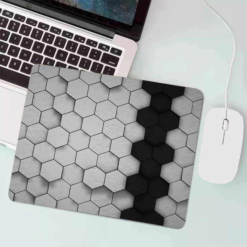 Anime Hexagonal Honeycomb Mouse Pad Gaming Accessories Gabinete PC Gamer Computer Keyboard Desk Mat Rubber Laptop Small Mousepad