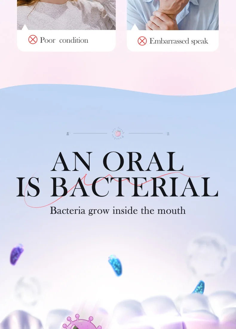 Peach Mint Lemon Fresh Breath Mouth Spray Fresh Breath Mild Remove Bad Breath Bring a Cool and Comfortable Experience