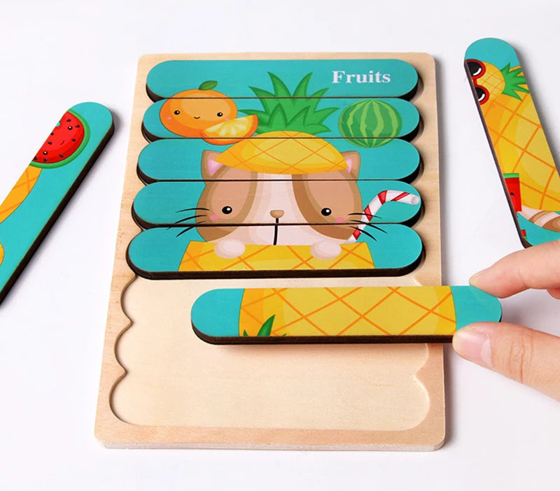 Baby Montessori Toys For Kids 2 to 4 Years Old Learning Educational Toys Children Magnetic Maze Busy Board Wooden Puzzle Game