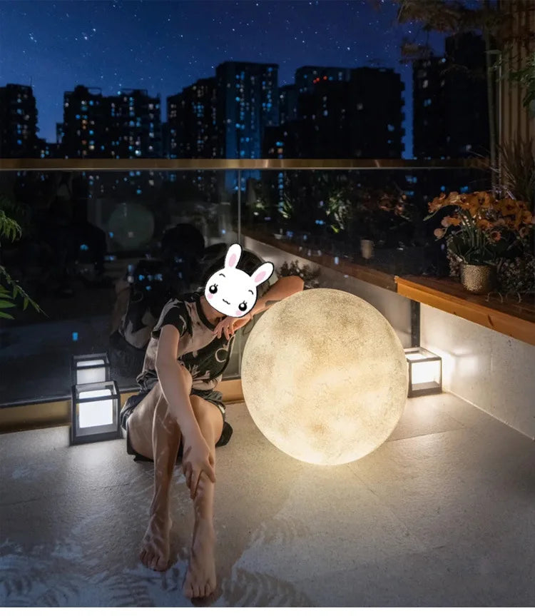 Atmosphere Moon Floor Lamp Designer for Living Room Balcony Bedroom & Bedside Use-Warm Romantic Table Lamp
